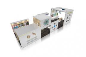 生物展团展台模型图片