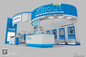 希伯伦制药器械展台模型图片