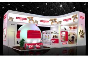 贝帮宠展设计展台模型