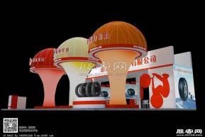 新轮轮胎展览模型图片