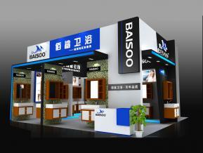佰沙卫浴展设计展台模型