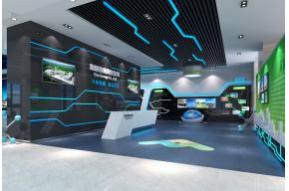 发光线型展厅模型 展厅图片