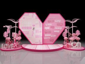 情人节商场美陈3D模型