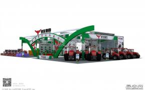 常发农机展台模型图片