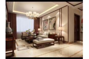 新中式客餐厅3D模型图片