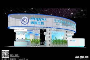 天津瑞普展台模型图片