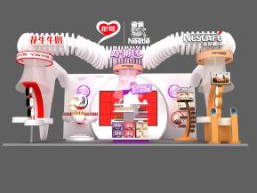 银鹭花生牛奶饮料展台