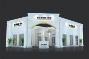 智上曼格门业展台模型图片