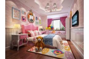 简欧女儿房3D模型图片