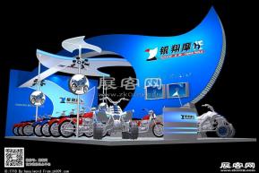 银翔摩托展览模型图片