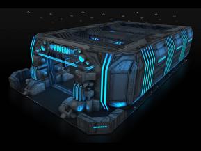 PHINEAN机械未来科技飞船展览展示展台模型