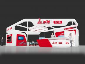 五羊自行车展览模型