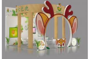 七色鹿展览模型图片