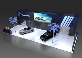奔驰展台模型