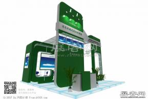 哈药展台模型图片