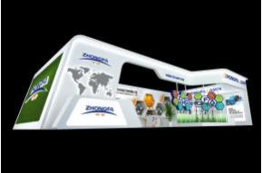 中发灯饰展台设计模型效果图