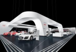 奥迪汽车展览模型图片