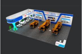 石煤卡吊展台3D模型图片