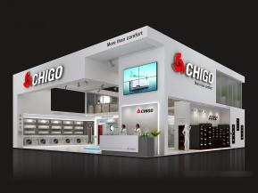 志高双层展台模型