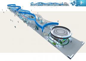 通用航空展台模型
