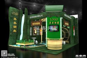 酒业展台模型图片