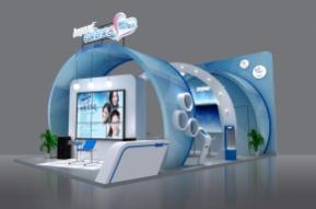 普洋科技展台模型图片