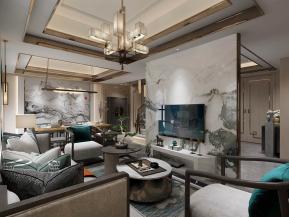 客厅餐厅3D模型