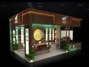 燕语茶业展台模型