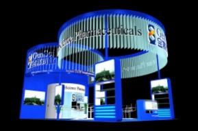 金赛药业展台模型图片