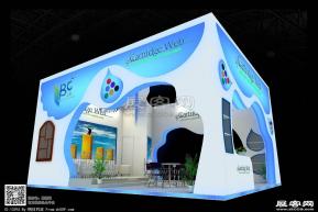 上彩染料展台模型