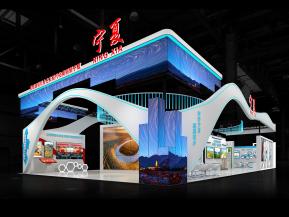 宁夏政府展展台模型