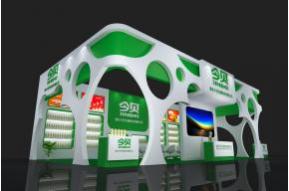 JINBEI今贝生物食品展览展台模型图片