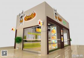 奶茶展览模型图片