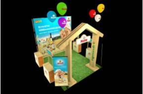 holle奶粉展台模型图片