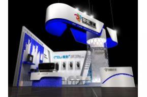 爱格信达展台设计模型图片