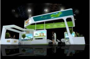 中牧饲料展台模型