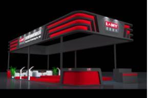 凌美机械展台模型图片