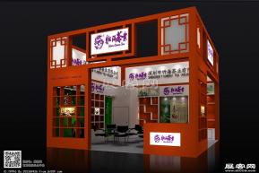 听海茶业展台模型图片