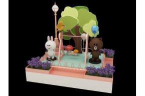 商场布朗熊美陈DP