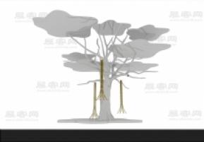 3D干树