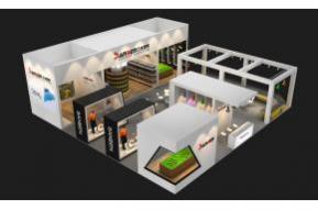 三本照明展台模型图片