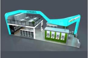 百得双层展位模型图片