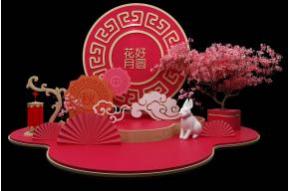中秋节美陈3D模型