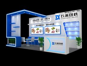 长溪包装展台模型