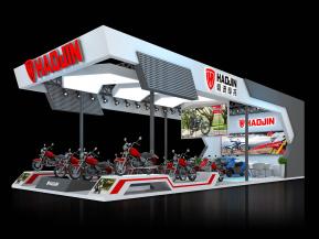 豪进摩托展览模型