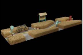 麦穗美陈3D模型