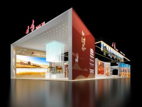 甘肃政府展展台模型