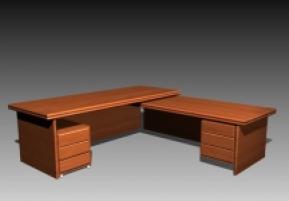 办公台模型免费下载