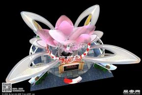 中部博览会展台模型图片