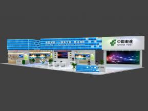 中国邮政展台模型